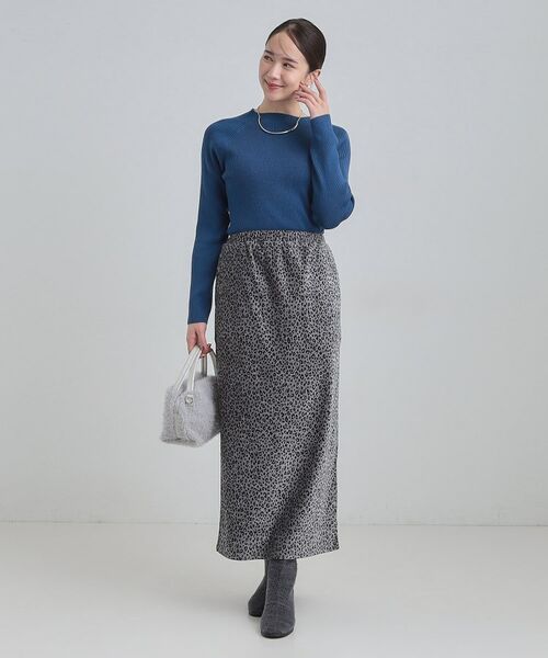 SHOO・LA・RUE / シューラルー ロング・マキシ丈スカート | 【あったか】両面起毛 ベロアレオパード柄スカート | 詳細3