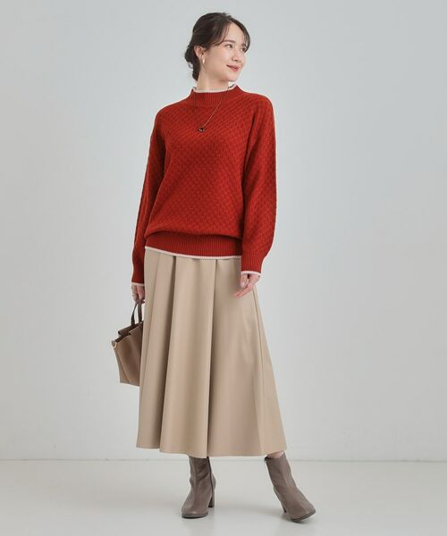 SHOO・LA・RUE / シューラルー ニット・セーター | 【洗濯機可/毛玉レス】配色がアクセント ダイヤ柄ゆるニット | 詳細19