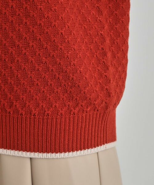 SHOO・LA・RUE / シューラルー ニット・セーター | 【洗濯機可/毛玉レス】配色がアクセント ダイヤ柄ゆるニット | 詳細26