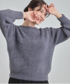 SHOO・LA・RUE / シューラルー ニット・セーター | 【S-LL】きらっと華やか ふんわりラメフェザーニット