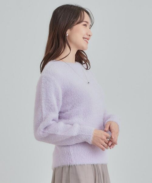 SHOO・LA・RUE / シューラルー ニット・セーター | 【S-LL】きらっと華やか ふんわりラメフェザーニット | 詳細10