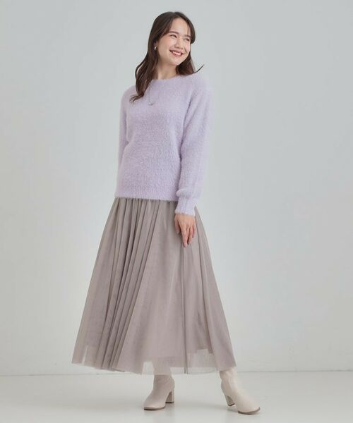 SHOO・LA・RUE / シューラルー ニット・セーター | 【S-LL】きらっと華やか ふんわりラメフェザーニット | 詳細11