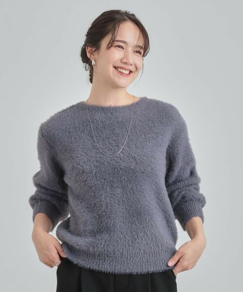 SHOO・LA・RUE / シューラルー ニット・セーター | 【S-LL】きらっと華やか ふんわりラメフェザーニット | 詳細5