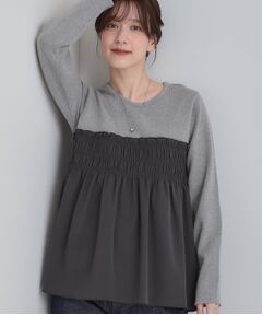 SHOO・LA・RUE / シューラルー チュニック | 【S-LL】ビスチェ風ドッキングトップス