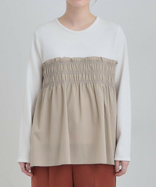 SHOO・LA・RUE / シューラルー チュニック | 【S-LL】ビスチェ風ドッキングトップス | 詳細13