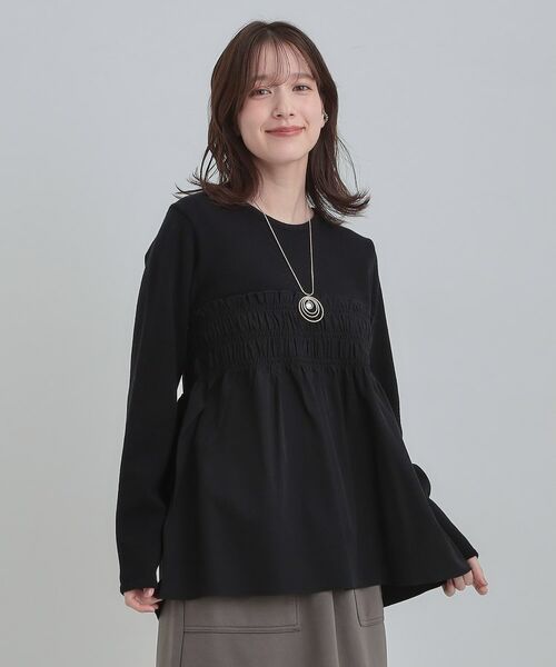 SHOO・LA・RUE / シューラルー チュニック | 【S-LL】ビスチェ風ドッキングトップス | 詳細6