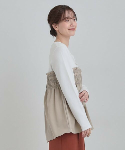 SHOO・LA・RUE / シューラルー チュニック | 【S-LL】ビスチェ風ドッキングトップス | 詳細9