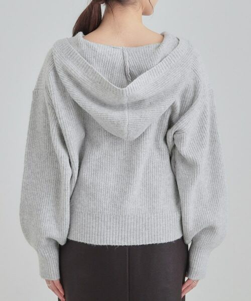 SHOO・LA・RUE / シューラルー ニット・セーター | 【S-LL】ふんわり Vネックフードニット | 詳細15