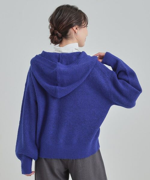 SHOO・LA・RUE / シューラルー ニット・セーター | 【S-LL】ふんわり Vネックフードニット | 詳細6