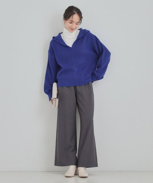 SHOO・LA・RUE / シューラルー ニット・セーター | 【S-LL】ふんわり Vネックフードニット | 詳細7