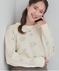 SHOO・LA・RUE / シューラルー ニット・セーター | 【S‐LL】大人上品な レトロフラワーニット