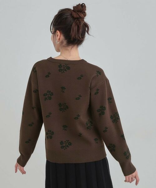 SHOO・LA・RUE / シューラルー ニット・セーター | 【S‐LL】大人上品な レトロフラワーニット | 詳細10