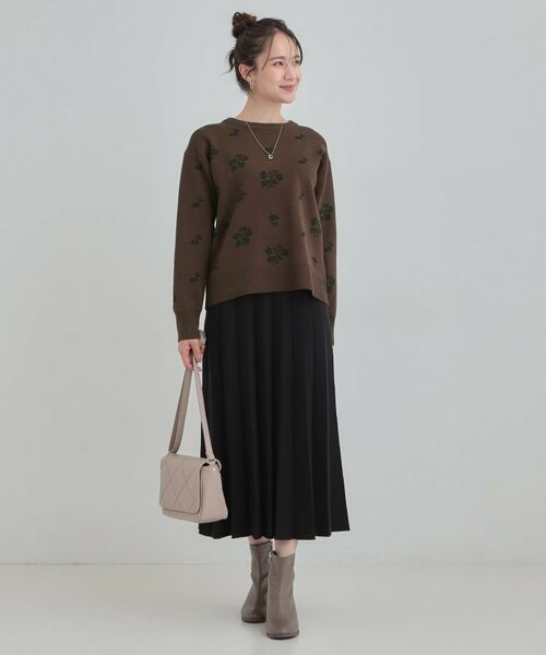 SHOO・LA・RUE / シューラルー ニット・セーター | 【S‐LL】大人上品な レトロフラワーニット | 詳細11