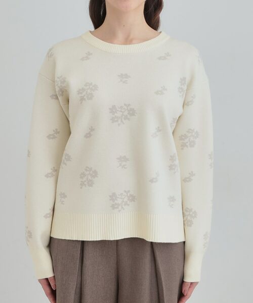 SHOO・LA・RUE / シューラルー ニット・セーター | 【S‐LL】大人上品な レトロフラワーニット | 詳細13