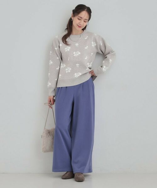 SHOO・LA・RUE / シューラルー ニット・セーター | 【S‐LL】大人上品な レトロフラワーニット | 詳細7