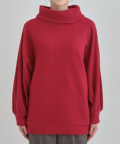 SHOO・LA・RUE / シューラルー カットソー | お顔周りをスッキリ見せるオフタートルリブドルマン | 詳細13