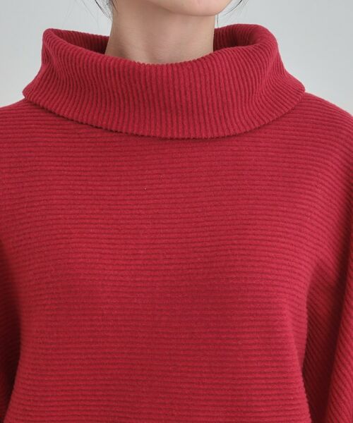 SHOO・LA・RUE / シューラルー カットソー | お顔周りをスッキリ見せるオフタートルリブドルマン | 詳細16