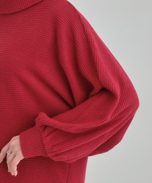 SHOO・LA・RUE / シューラルー カットソー | お顔周りをスッキリ見せるオフタートルリブドルマン | 詳細17