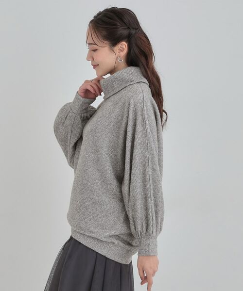 SHOO・LA・RUE / シューラルー カットソー | お顔周りをスッキリ見せるオフタートルリブドルマン | 詳細2