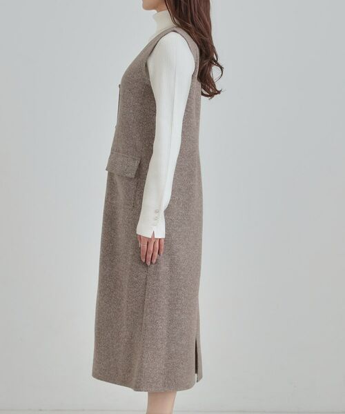 SHOO・LA・RUE / シューラルー ミニ丈・ひざ丈ワンピース | 【S-LL】甘すぎない大人のツイード調ジャンスカ | 詳細10