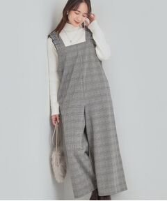 SHOO・LA・RUE / シューラルー サロペット・オールインワン | 【S-LL】大人のための チェック柄フリルサロペット