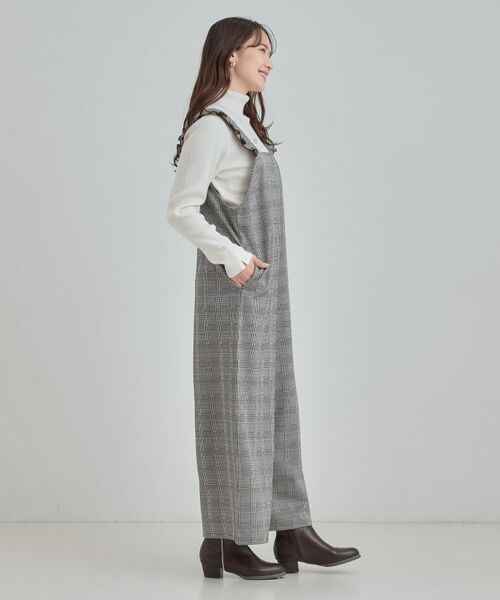 SHOO・LA・RUE / シューラルー サロペット・オールインワン | 【S-LL】大人のための チェック柄フリルサロペット | 詳細3