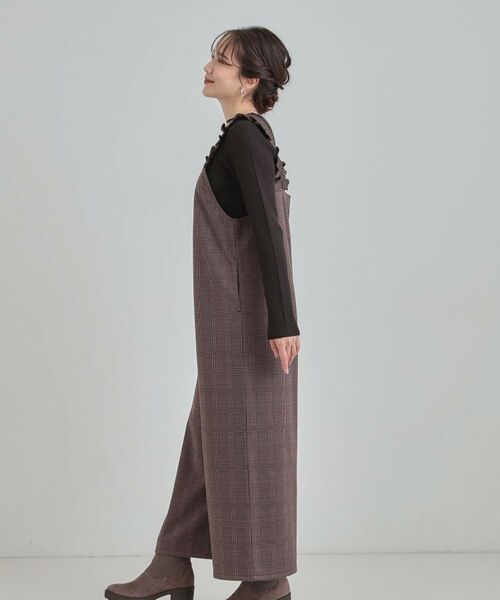 SHOO・LA・RUE / シューラルー サロペット・オールインワン | 【S-LL】大人のための チェック柄フリルサロペット | 詳細6