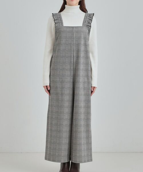 SHOO・LA・RUE / シューラルー サロペット・オールインワン | 【S-LL】大人のための チェック柄フリルサロペット | 詳細9