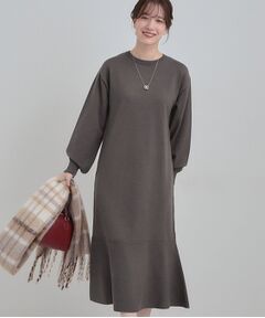 SHOO・LA・RUE / シューラルー ロング・マキシ丈ワンピース | スタイルがすっきりに見える 裾マーメイドニットワンピース