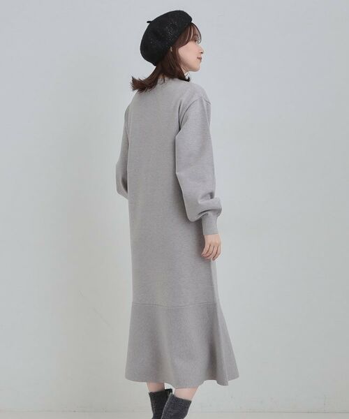 SHOO・LA・RUE / シューラルー ロング・マキシ丈ワンピース | スタイルがすっきりに見える 裾マーメイドニットワンピース | 詳細2