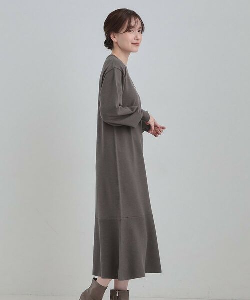 SHOO・LA・RUE / シューラルー ロング・マキシ丈ワンピース | スタイルがすっきりに見える 裾マーメイドニットワンピース | 詳細9