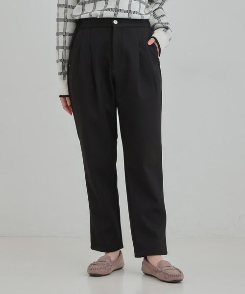 SHOO・LA・RUE / シューラルー パンツ | ウールフィール裏起毛テーパード | 詳細1