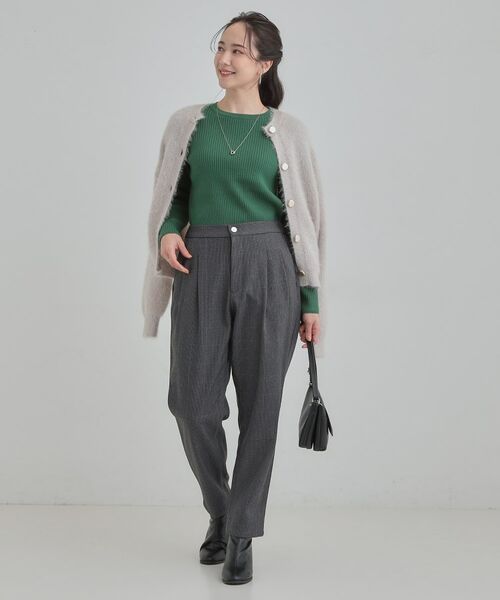 SHOO・LA・RUE / シューラルー パンツ | ウールフィール裏起毛テーパード | 詳細11