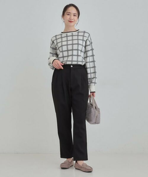 SHOO・LA・RUE / シューラルー パンツ | ウールフィール裏起毛テーパード | 詳細3