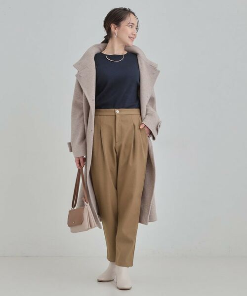 SHOO・LA・RUE / シューラルー パンツ | ウールフィール裏起毛テーパード | 詳細7