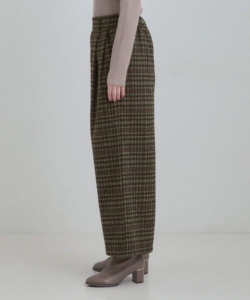 SHOO・LA・RUE / シューラルー パンツ | 【あったか】チェック柄ワイドパンツ | 詳細10
