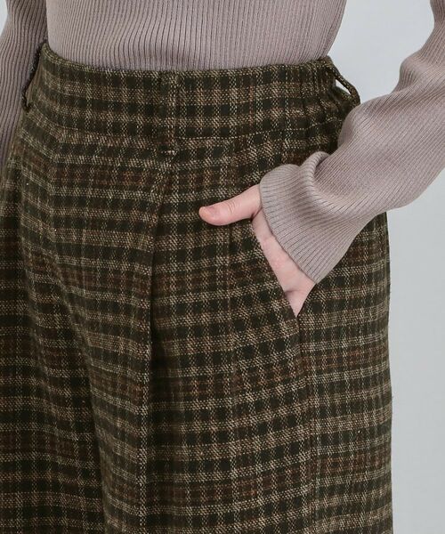 SHOO・LA・RUE / シューラルー パンツ | 【あったか】チェック柄ワイドパンツ | 詳細13
