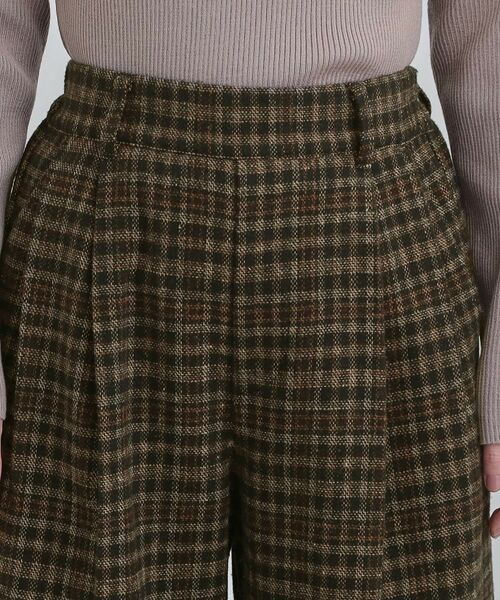 SHOO・LA・RUE / シューラルー パンツ | 【あったか】チェック柄ワイドパンツ | 詳細16