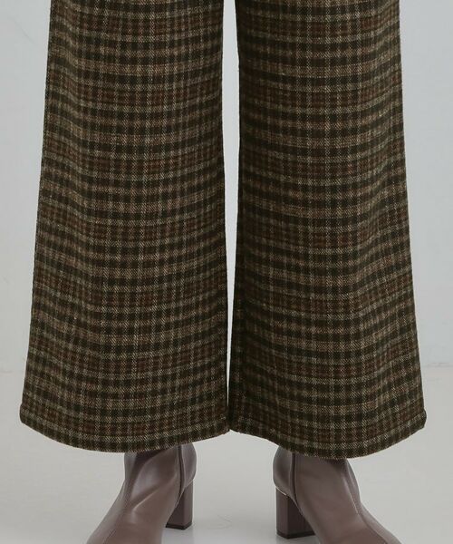 SHOO・LA・RUE / シューラルー パンツ | 【あったか】チェック柄ワイドパンツ | 詳細19