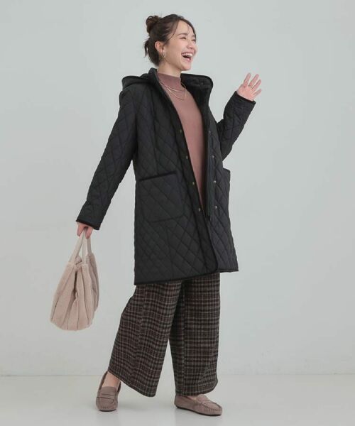 SHOO・LA・RUE / シューラルー パンツ | 【あったか】チェック柄ワイドパンツ | 詳細21