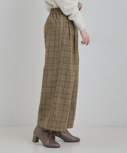 SHOO・LA・RUE / シューラルー パンツ | 【あったか】チェック柄ワイドパンツ | 詳細6