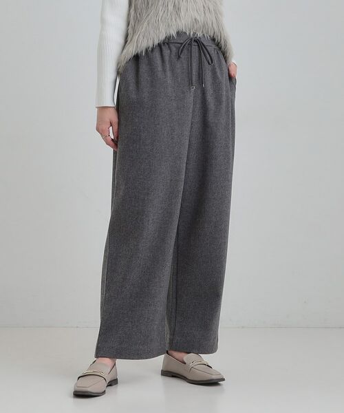 SHOO・LA・RUE / シューラルー パンツ | 【あったか/洗濯機可/S-LL】リラックスできる イージーワイドパンツ | 詳細5
