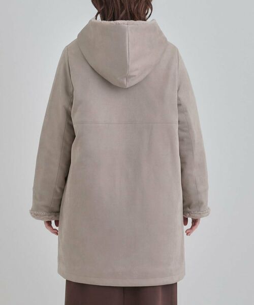 SHOO・LA・RUE / シューラルー その他アウター | 【S-LL】マットな色味が大人な雰囲気 スエード調フードコート | 詳細15