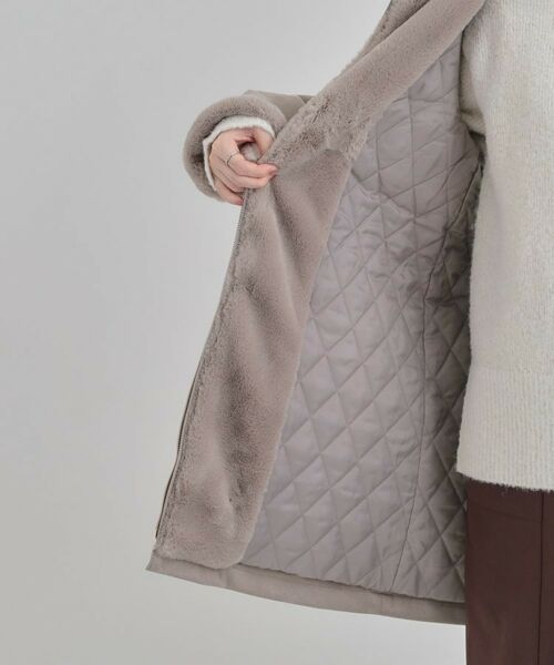 SHOO・LA・RUE / シューラルー その他アウター | 【S-LL】マットな色味が大人な雰囲気 スエード調フードコート | 詳細20