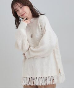 SHOO・LA・RUE / シューラルー ニット・セーター | 裾フリンジで1枚でサマ見えニット