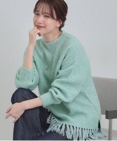 SHOO・LA・RUE / シューラルー ニット・セーター | 裾フリンジで1枚でサマ見えニット