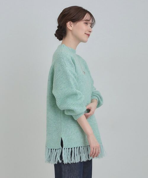 SHOO・LA・RUE / シューラルー ニット・セーター | 裾フリンジで1枚でサマ見えニット | 詳細10
