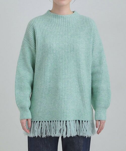 SHOO・LA・RUE / シューラルー ニット・セーター | 裾フリンジで1枚でサマ見えニット | 詳細13