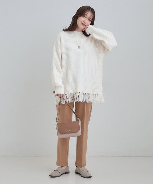 SHOO・LA・RUE / シューラルー ニット・セーター | 裾フリンジで1枚でサマ見えニット | 詳細3
