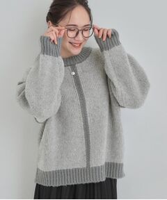 SHOO・LA・RUE / シューラルー ニット・セーター | 【S-LL】配色デザインがポイント ざっくり編みゆるニット